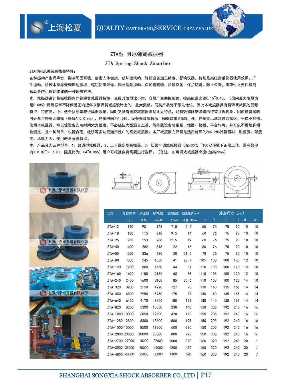 ZTA彈簧減振器參數圖